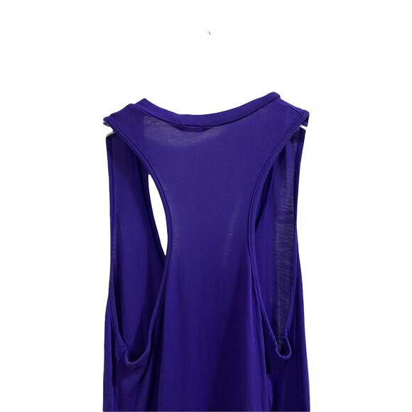 Monrow Purple Racerback Basic Casual Everyday Lightweight Tank Maxi Dress Small - Picture 6 of 10